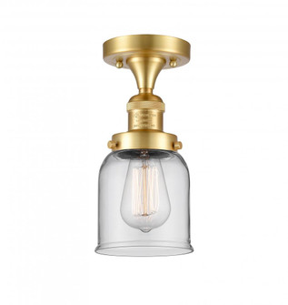 Bell - 1 Light - 5 inch - Satin Gold - Semi-Flush Mount (3442|517-1CH-SG-G52)