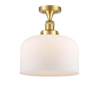 Bell - 1 Light - 12 inch - Satin Gold - Semi-Flush Mount (3442|517-1CH-SG-G71-L)