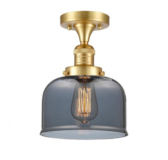 Bell - 1 Light - 8 inch - Satin Gold - Semi-Flush Mount (3442|517-1CH-SG-G73)