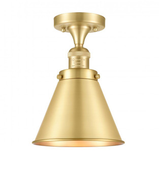 Appalachian - 1 Light - 8 inch - Satin Gold - Semi-Flush Mount (3442|517-1CH-SG-M13-SG-LED)