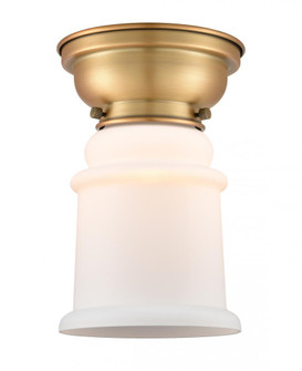 Canton - 1 Light - 6 inch - Brushed Brass - Flush Mount (3442|623-1F-BB-G181-LED)