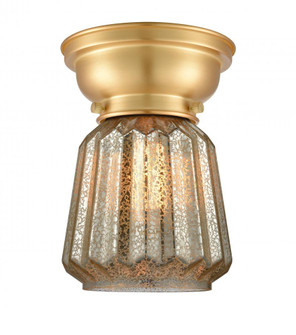 Chatham - 1 Light - 7 inch - Satin Gold - Flush Mount (3442|623-1F-SG-G146-LED)