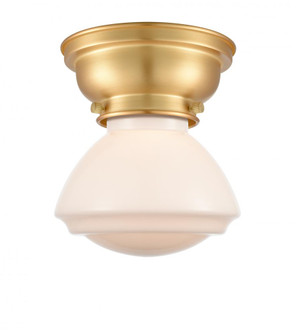 Olean - 1 Light - 7 inch - Satin Gold - Flush Mount (3442|623-1F-SG-G321)