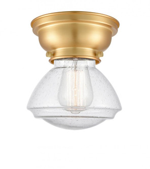 Olean - 1 Light - 7 inch - Satin Gold - Flush Mount (3442|623-1F-SG-G324)