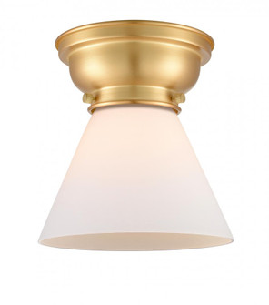 Cone - 1 Light - 8 inch - Satin Gold - Flush Mount (3442|623-1F-SG-G41-LED)