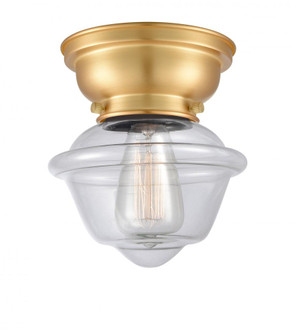 Oxford - 1 Light - 8 inch - Satin Gold - Flush Mount (3442|623-1F-SG-G532-LED)