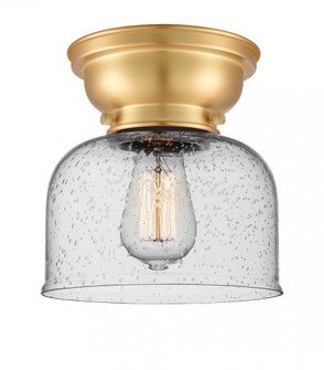 Bell - 1 Light - 8 inch - Satin Gold - Flush Mount (3442|623-1F-SG-G74)