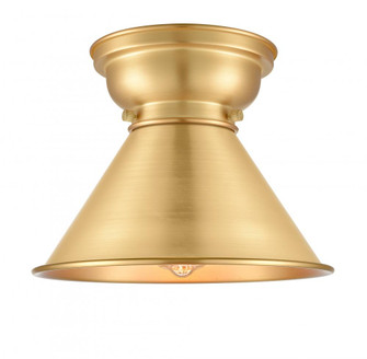 Briarcliff - 1 Light - 10 inch - Satin Gold - Flush Mount (3442|623-1F-SG-M10-SG-LED)