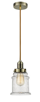 Whitney - 1 Light - 8 inch - Antique Brass - Cord hung - Mini Pendant (3442|100AB-10CR-0H-AB-G184)