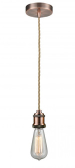 Edison - 1 Light - 2 inch - Antique Copper - Cord hung - Mini Pendant (3442|100AC-10RE-1AC)