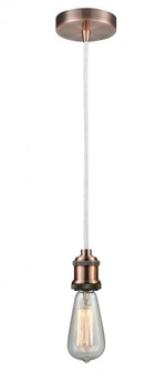 Edison - 1 Light - 2 inch - Antique Copper - Cord hung - Mini Pendant (3442|100AC-10W-1AC)
