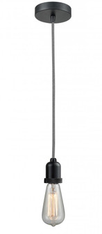 Whitney - 1 Light - 2 inch - Matte Black - Cord hung - Mini Pendant (3442|100BK-10BW-0BK)