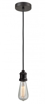 Edison - 1 Light - 2 inch - Oil Rubbed Bronze - Cord hung - Mini Pendant (3442|100OB-10BK-1OB)