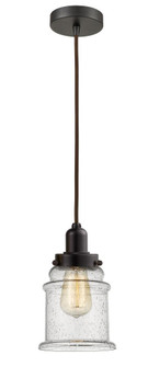 Whitney - 1 Light - 8 inch - Oil Rubbed Bronze - Cord hung - Mini Pendant (3442|100OB-10BR-0H-OB-G184)