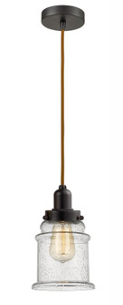 Whitney - 1 Light - 8 inch - Oil Rubbed Bronze - Cord hung - Mini Pendant (3442|100OB-10CR-0H-OB-G184)