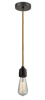Winchester - 1 Light - 2 inch - Oil Rubbed Bronze - Cord hung - Mini Pendant (3442|100OB-10CR-2OB)