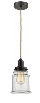 Whitney - 1 Light - 8 inch - Oil Rubbed Bronze - Cord hung - Mini Pendant (3442|100OB-10RE-0H-OB-G184)