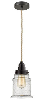 Winchester - 1 Light - 8 inch - Oil Rubbed Bronze - Cord hung - Mini Pendant (3442|100OB-10RE-2H-OB-G184)