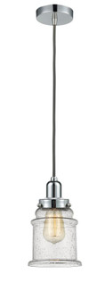 Whitney - 1 Light - 8 inch - Polished Chrome - Cord hung - Mini Pendant (3442|100PC-10GY-0H-PC-G184)