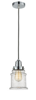 Winchester - 1 Light - 8 inch - Polished Chrome - Cord hung - Mini Pendant (3442|100PC-10GY-2H-PC-G184)