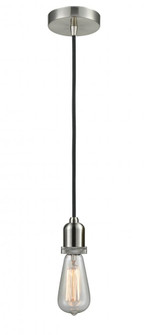 Whitney - 1 Light - 2 inch - Satin Nickel - Cord hung - Mini Pendant (3442|100SN-10BK-0SN)