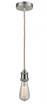 Edison - 1 Light - 2 inch - Satin Nickel - Cord hung - Mini Pendant (3442|100SN-10RE-1SN)