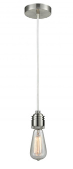 Winchester - 1 Light - 2 inch - Satin Nickel - Cord hung - Mini Pendant (3442|100SN-10W-2SN)