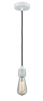 Winchester - 1 Light - 2 inch - White - Cord hung - Mini Pendant (3442|100W-10BK-2W)