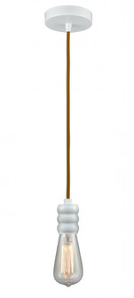 Gatsby - 1 Light - 2 inch - White - Cord hung - Mini Pendant (3442|100W-10CR-5W)