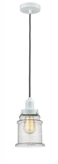 Whitney - 1 Light - 8 inch - White - Cord hung - Mini Pendant (3442|100W-10GY-0H-W-G184)
