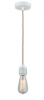 Winchester - 1 Light - 2 inch - White - Cord hung - Mini Pendant (3442|100W-10RE-2W)