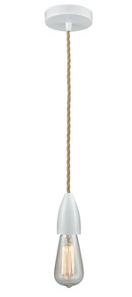 Fairchild - 1 Light - 2 inch - White - Cord hung - Mini Pendant (3442|100W-10RE-4W)