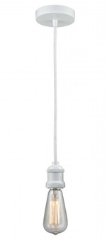 Edison - 1 Light - 2 inch - White - Cord hung - Mini Pendant (3442|100W-10W-1W)