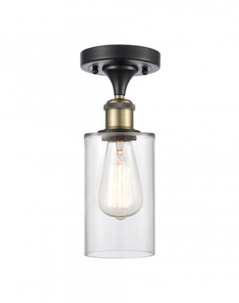 Clymer - 1 Light - 4 inch - Black Antique Brass - Semi-Flush Mount (3442|516-1C-BAB-G802-LED)