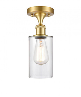 Clymer - 1 Light - 4 inch - Satin Gold - Semi-Flush Mount (3442|516-1C-SG-G802)