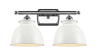 Adirondack - 2 Light - 18 inch - Polished Chrome - Bath Vanity Light (3442|516-2W-PC-M14-W-LED)