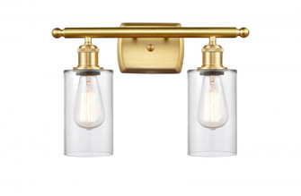 Clymer - 2 Light - 14 inch - Satin Gold - Bath Vanity Light (3442|516-2W-SG-G802)
