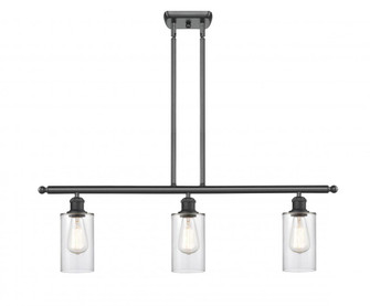 Clymer - 3 Light - 36 inch - Matte Black - Stem hung - Island Light (3442|516-3I-BK-G802)