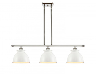 Adirondack - 3 Light - 36 inch - Polished Nickel - Stem hung - Island Light (3442|516-3I-PN-M14-W-LED)