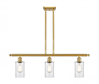 Clymer - 3 Light - 36 inch - Satin Gold - Stem hung - Island Light (3442|516-3I-SG-G802-LED)