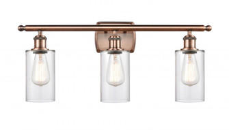 Clymer - 3 Light - 24 inch - Antique Copper - Bath Vanity Light (3442|516-3W-AC-G802-LED)