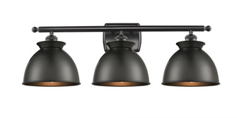 Adirondack - 3 Light - 28 inch - Matte Black - Bath Vanity Light (3442|516-3W-BK-M14-BK-LED)