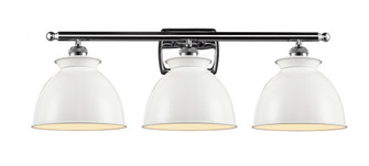 Adirondack - 3 Light - 28 inch - Polished Chrome - Bath Vanity Light (3442|516-3W-PC-M14-W)