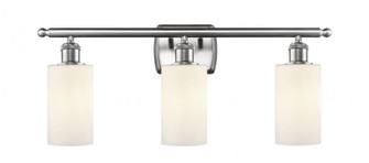 Clymer - 3 Light - 24 inch - Brushed Satin Nickel - Bath Vanity Light (3442|516-3W-SN-G801-LED)