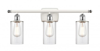 Clymer - 3 Light - 24 inch - White Polished Chrome - Bath Vanity Light (3442|516-3W-WPC-G802-LED)