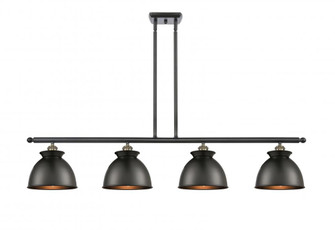 Adirondack - 4 Light - 48 inch - Black Antique Brass - Stem hung - Island Light (3442|516-4I-BAB-M14-BK)