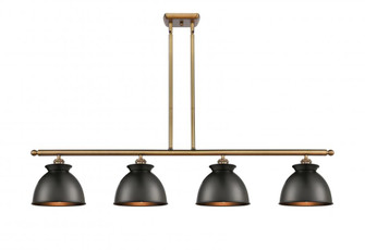 Adirondack - 4 Light - 48 inch - Brushed Brass - Stem hung - Island Light (3442|516-4I-BB-M14-BK)
