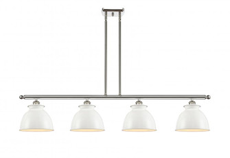 Adirondack - 4 Light - 48 inch - Polished Nickel - Stem hung - Island Light (3442|516-4I-PN-M14-W-LED)