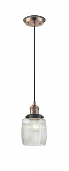 Colton - 1 Light - 6 inch - Antique Copper - Cord hung - Mini Pendant (3442|201CBP-ACBK-G302)