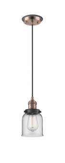 Bell - 1 Light - 5 inch - Antique Copper - Cord hung - Mini Pendant (3442|201CBP-ACBK-G52)